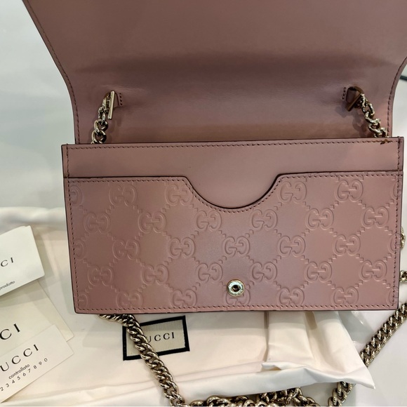 GUCCI - Guccissima Signature Bow WOC/Small Crossbody In Excellent Condition - Picture 3 of 16